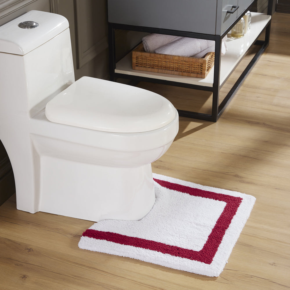 
                      
                        Hotel Bathroom Rug 100% Premium Cotton Tufted Design Washable Bath Mat
                      
                    