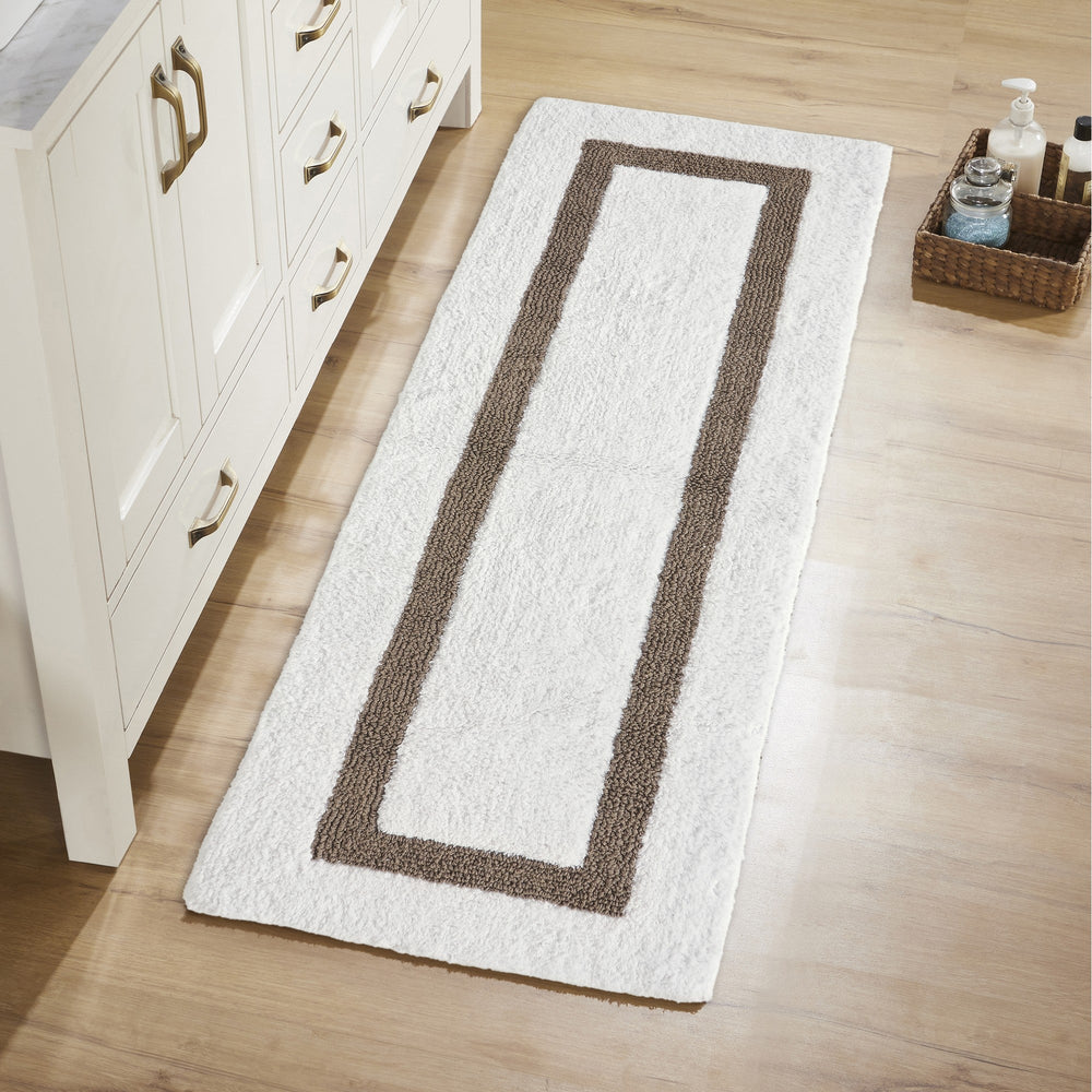 
                      
                        Hotel Bathroom Rug 100% Premium Cotton Tufted Design Washable Bath Mat
                      
                    