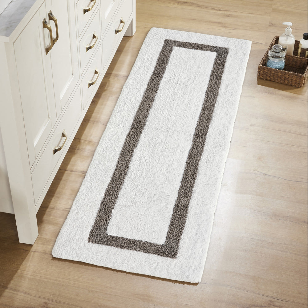 
                      
                        Hotel Bathroom Rug 100% Premium Cotton Tufted Design Washable Bath Mat
                      
                    