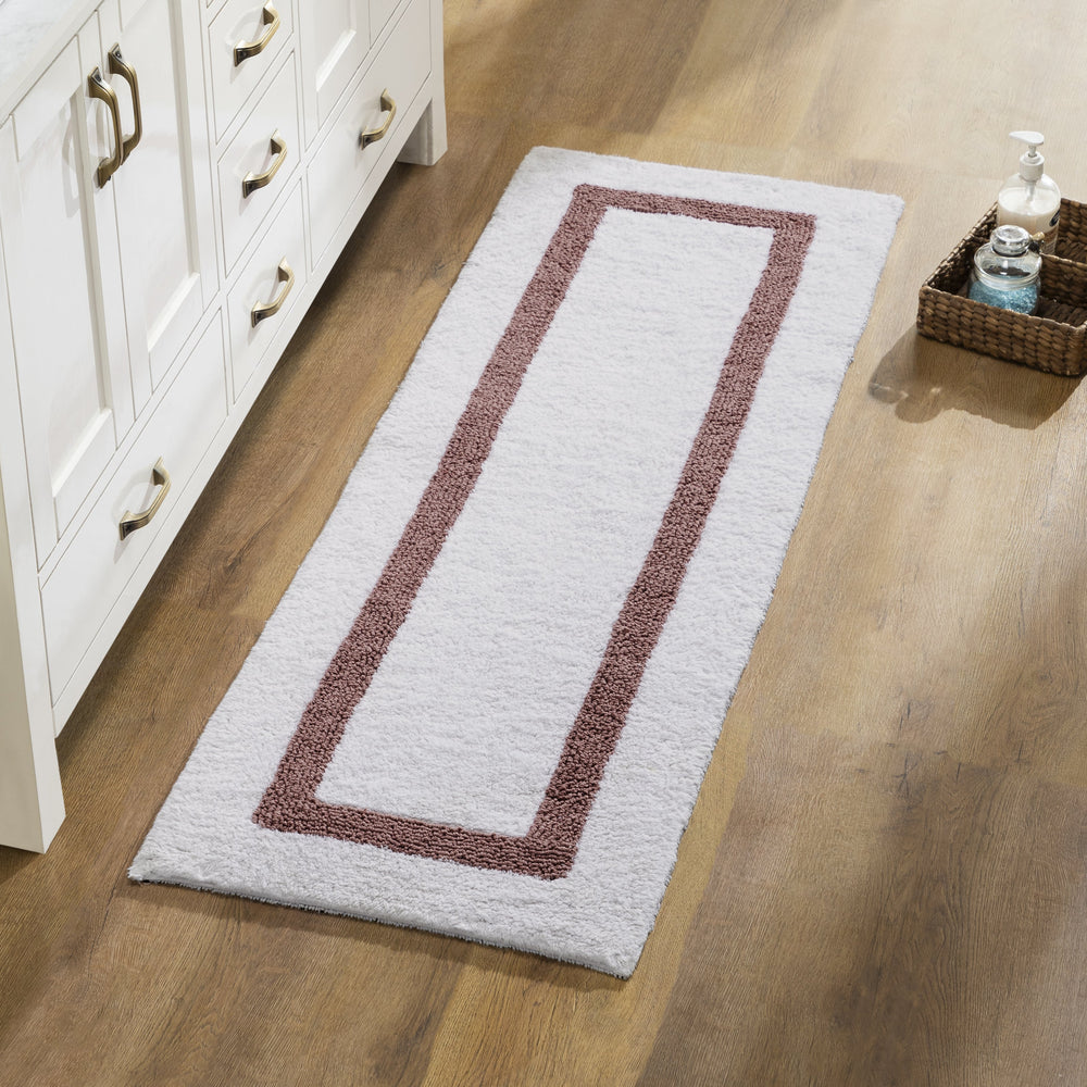 
                      
                        Hotel Bathroom Rug 100% Premium Cotton Tufted Design Washable Bath Mat
                      
                    