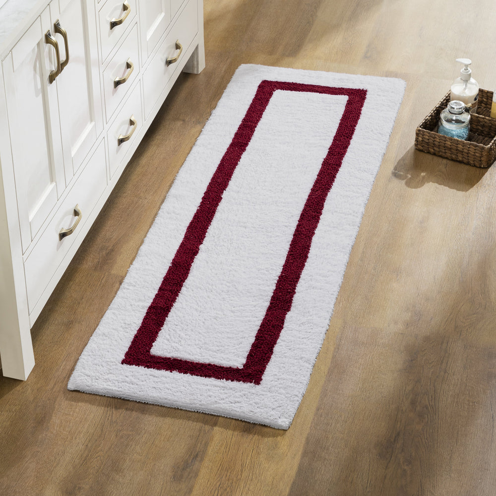 
                      
                        Hotel Bathroom Rug 100% Premium Cotton Tufted Design Washable Bath Mat
                      
                    