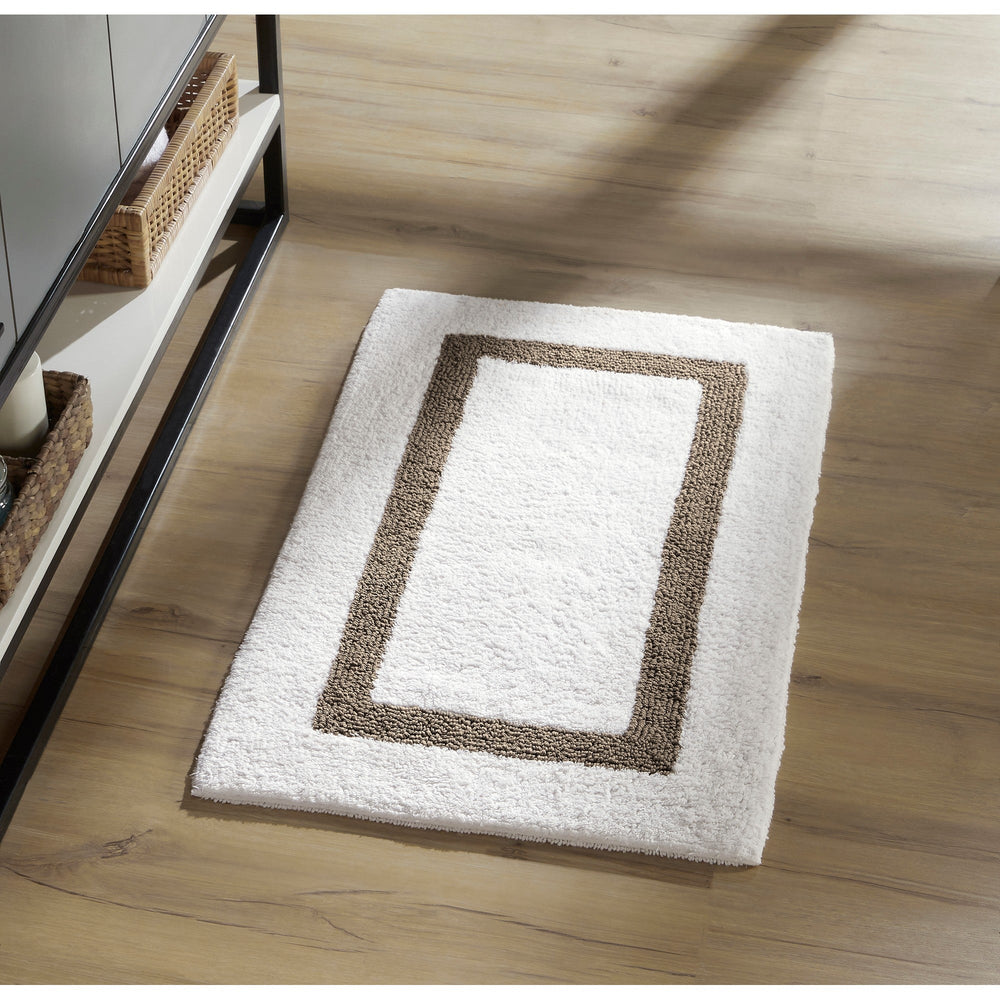 
                      
                        Hotel Bathroom Rug 100% Premium Cotton Tufted Design Washable Bath Mat
                      
                    