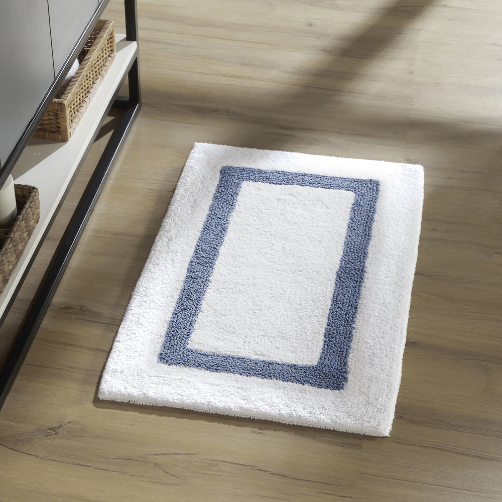 
                      
                        Hotel Bathroom Rug 100% Premium Cotton Tufted Design Washable Bath Mat
                      
                    