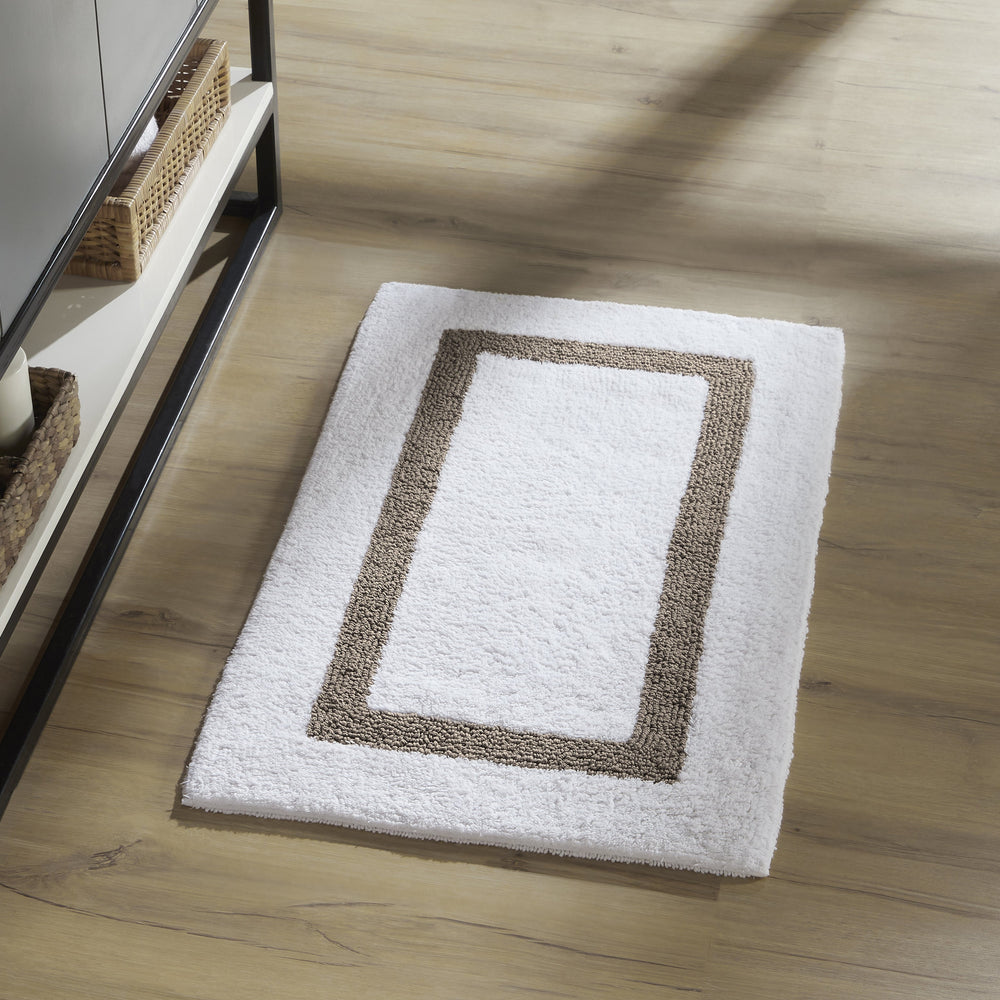 
                      
                        Hotel Bathroom Rug 100% Premium Cotton Tufted Design Washable Bath Mat
                      
                    