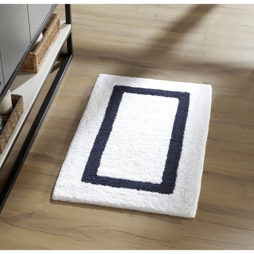 
                      
                        Hotel Bathroom Rug 100% Premium Cotton Tufted Design Washable Bath Mat
                      
                    