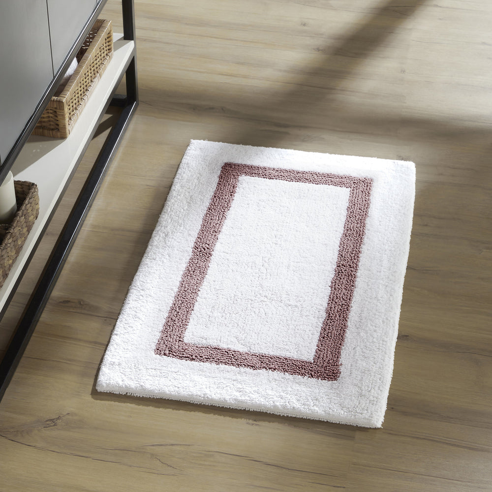 
                      
                        Hotel Bathroom Rug 100% Premium Cotton Tufted Design Washable Bath Mat
                      
                    