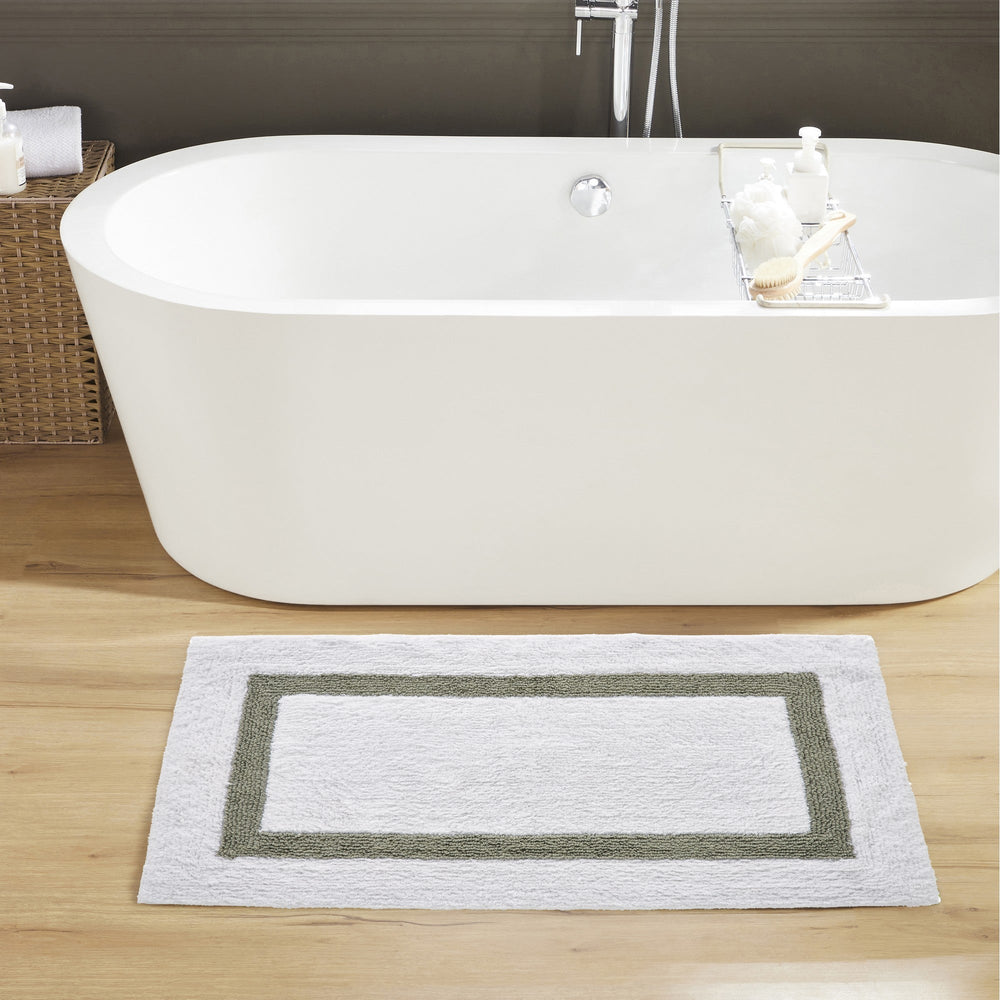
                      
                        Hotel Bathroom Rug 100% Premium Cotton Tufted Design Washable Bath Mat
                      
                    