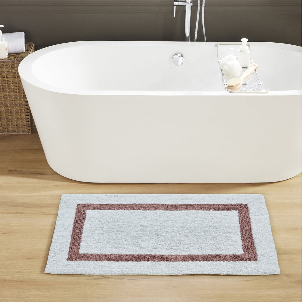 
                      
                        Hotel Bathroom Rug 100% Premium Cotton Tufted Design Washable Bath Mat
                      
                    