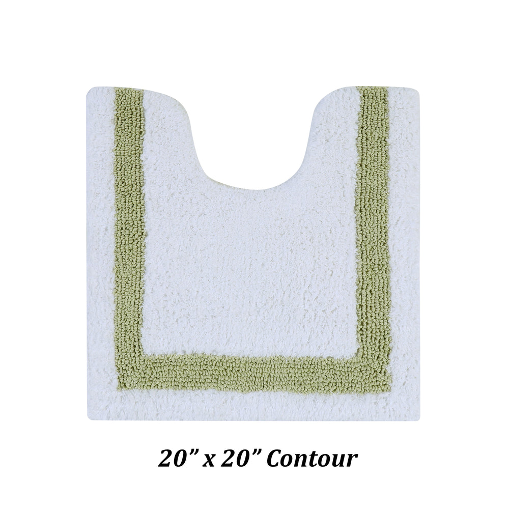 
                      
                        Better Trends 100% Cotton Hotel Collection Bath Mats Set, White & Sage Mats - Tufted, Reversible & Absorbent & Machine Washable 3 Piece Bathroom Rug Set, Toilet Base & Sink Bath Rug
                      
                    