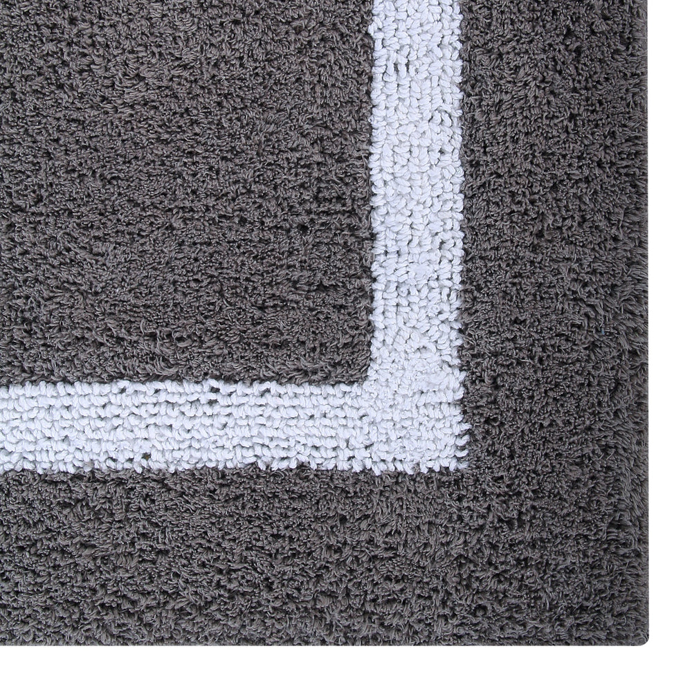 
                      
                        Better Trends 100% Cotton Hotel Collection Bath Mats Set, Gray & White Mats - Tufted, Reversible & Absorbent & Machine Washable 4 Piece Bathroom Rug Set, for Toilet Base, Runner for Tub, Shower
                      
                    