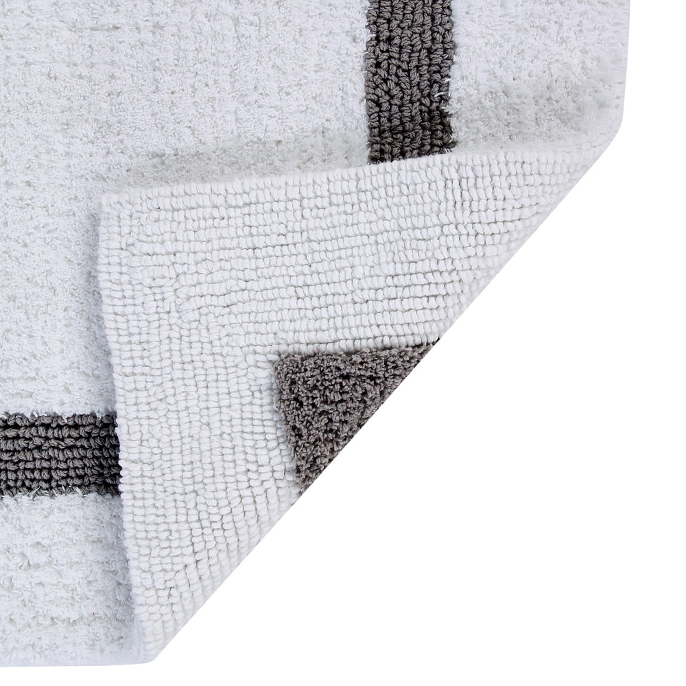 
                      
                        Better Trends 100% Cotton Hotel Collection Bath Mats Set, White & Gray Mats - Tufted, Reversible & Absorbent & Machine Washable 4 Piece Bathroom Rug Set, for Toilet Base, Runner for Tub, Shower
                      
                    