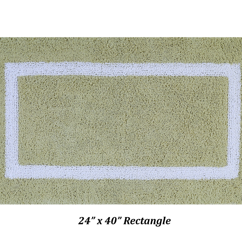 
                      
                        Better Trends 100% Cotton Hotel Collection Bath Mats Set, Sage & White Mats - Tufted, Reversible & Absorbent & Machine Washable 5 Piece Bathroom Rug Set, for Toilet Base, Runner for Tub, Shower
                      
                    
