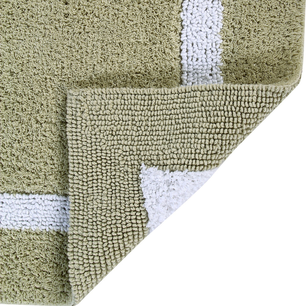 
                      
                        Better Trends 100% Cotton Hotel Collection Bath Mats Set, Sage & White Mats - Tufted, Reversible & Absorbent & Machine Washable 5 Piece Bathroom Rug Set, for Toilet Base, Runner for Tub, Shower
                      
                    