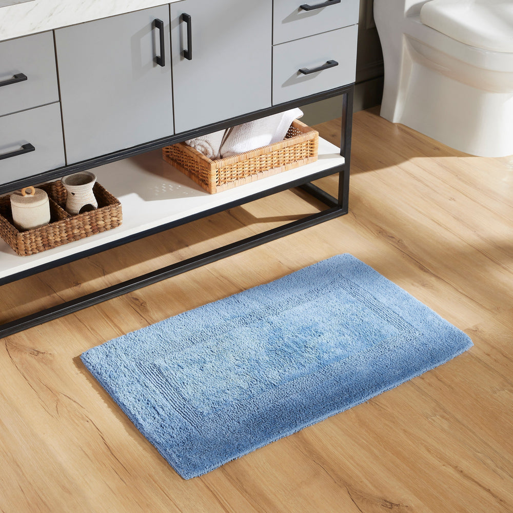 
                      
                        Lux Bathroom Rug 100% Cotton, Soft Tufted Design Bath Mat
                      
                    