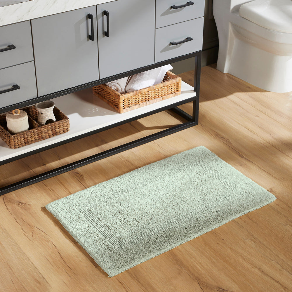 
                      
                        Lux Bathroom Rug 100% Cotton, Soft Tufted Design Bath Mat
                      
                    