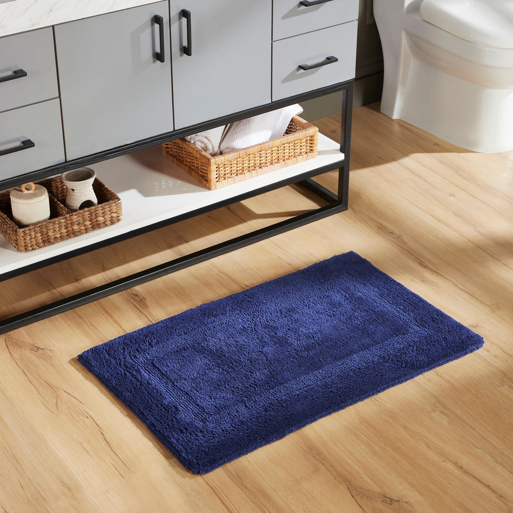 
                      
                        Lux Bathroom Rug 100% Cotton, Soft Tufted Design Bath Mat
                      
                    