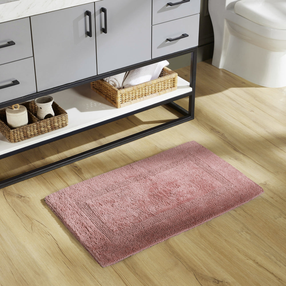 
                      
                        Lux Bathroom Rug 100% Cotton, Soft Tufted Design Bath Mat
                      
                    