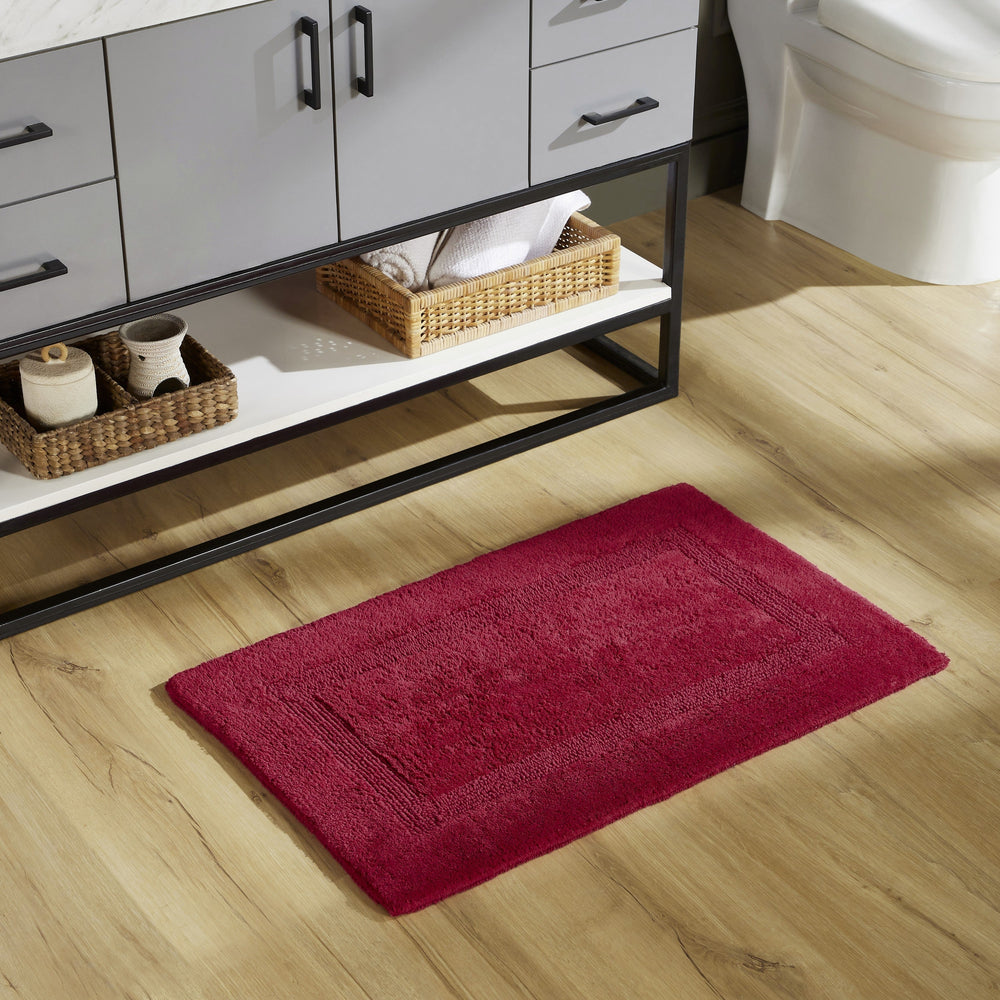 
                      
                        Lux Bathroom Rug 100% Cotton, Soft Tufted Design Bath Mat
                      
                    