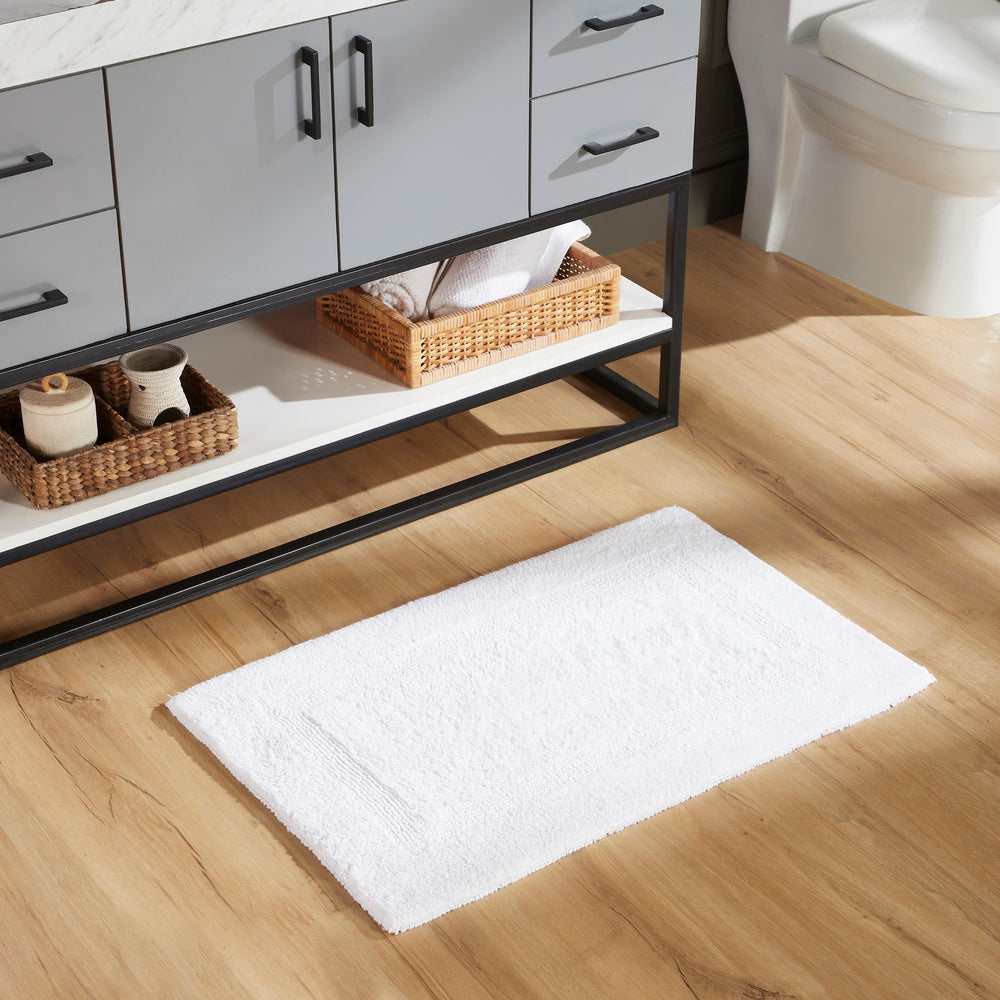 
                      
                        Lux Bathroom Rug 100% Cotton, Soft Tufted Design Bath Mat
                      
                    