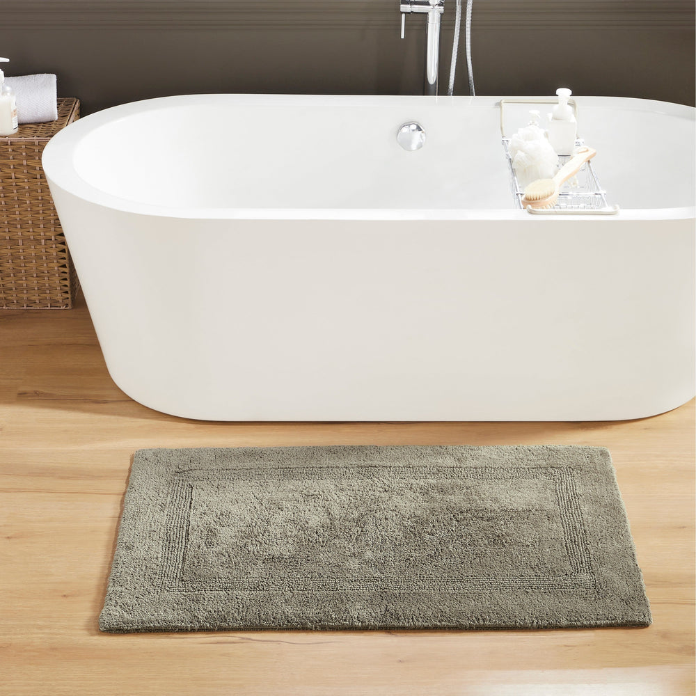 
                      
                        Lux Bathroom Rug 100% Cotton, Soft Tufted Design Bath Mat
                      
                    
