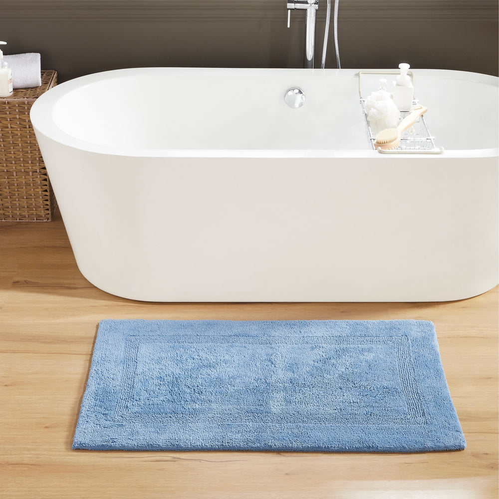 
                      
                        Lux Bathroom Rug 100% Cotton, Soft Tufted Design Bath Mat
                      
                    