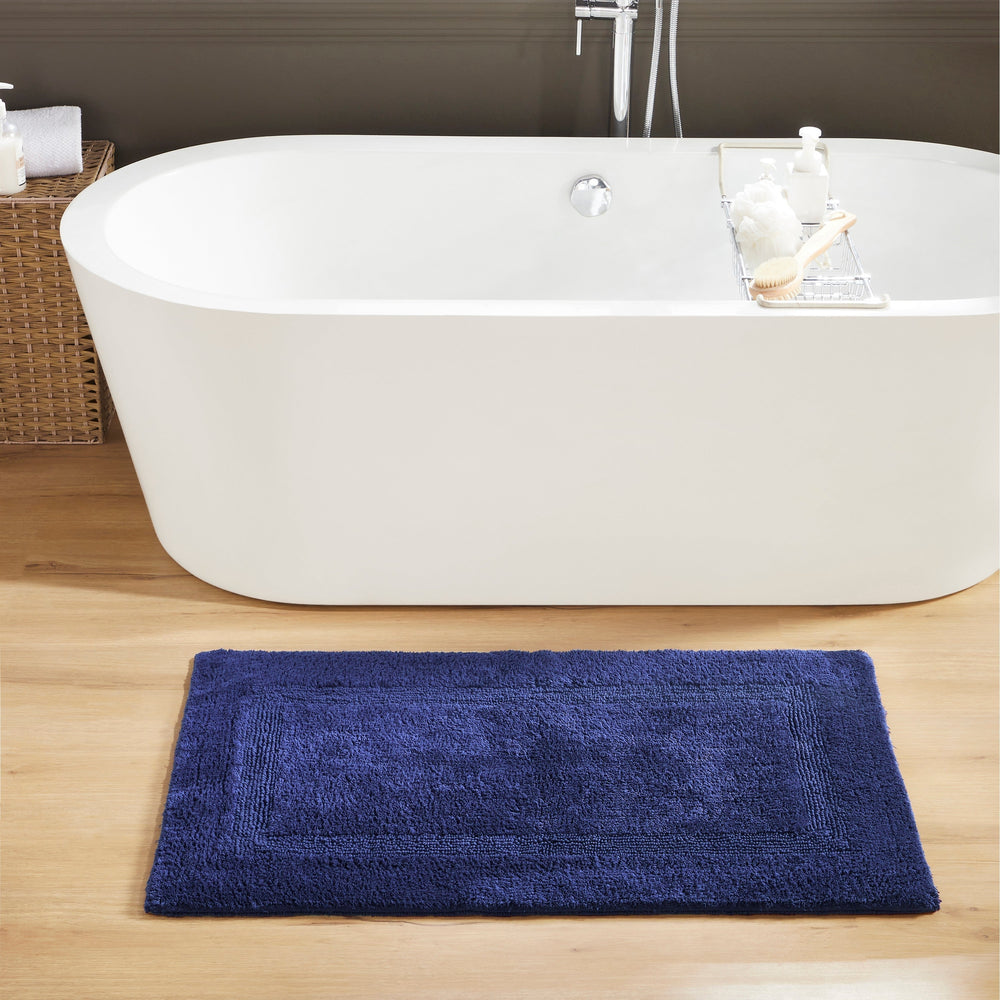 
                      
                        Lux Bathroom Rug 100% Cotton, Soft Tufted Design Bath Mat
                      
                    