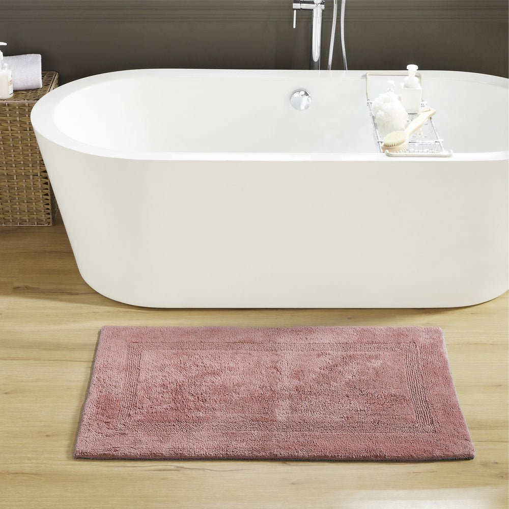 
                      
                        Lux Bathroom Rug 100% Cotton, Soft Tufted Design Bath Mat
                      
                    