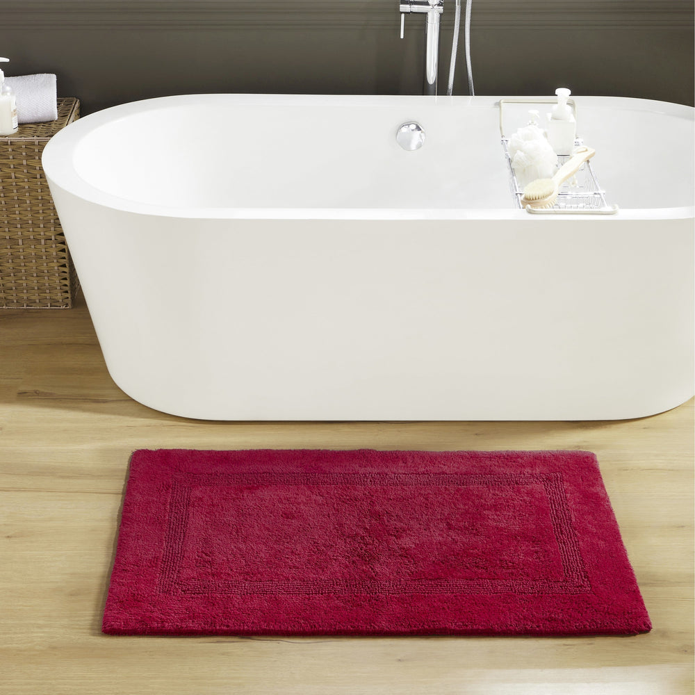 
                      
                        Lux Bathroom Rug 100% Cotton, Soft Tufted Design Bath Mat
                      
                    
