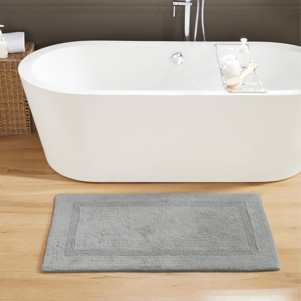 
                      
                        Lux Bathroom Rug 100% Cotton, Soft Tufted Design Bath Mat
                      
                    
