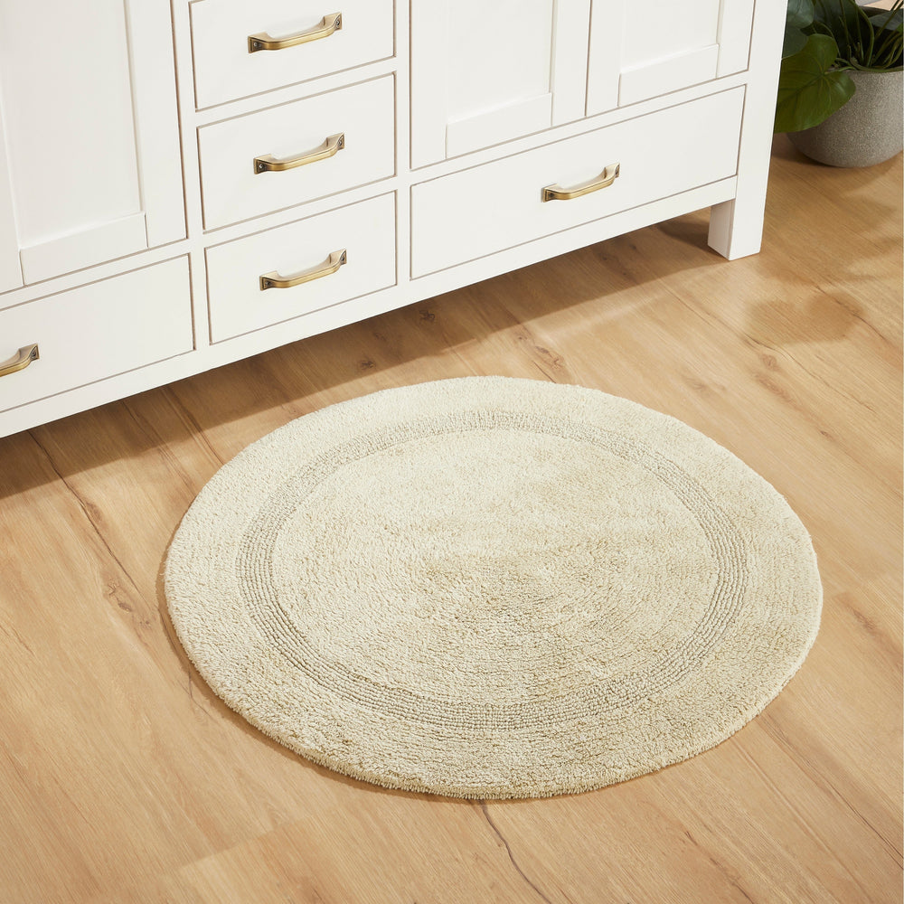 
                      
                        Lux Bathroom Rug 100% Cotton, Soft Tufted Design Bath Mat
                      
                    