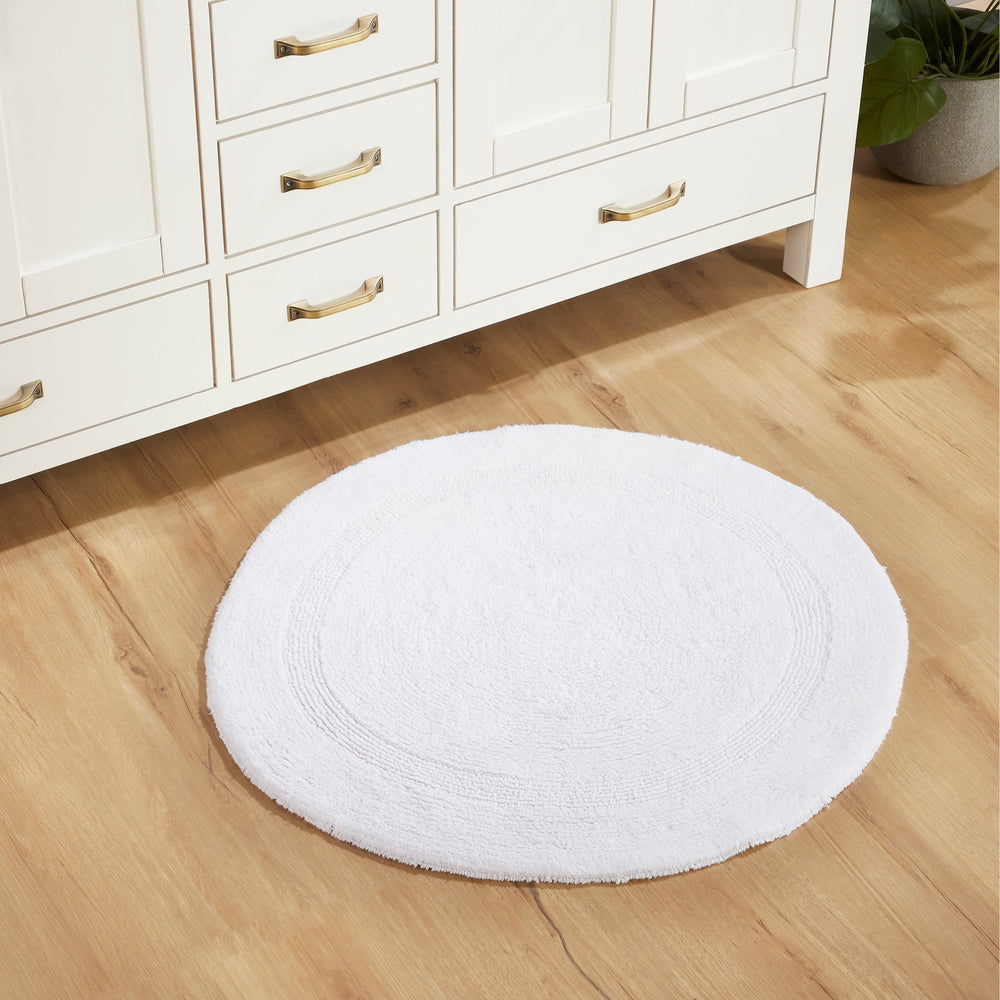 
                      
                        Lux Bathroom Rug 100% Cotton, Soft Tufted Design Bath Mat
                      
                    
