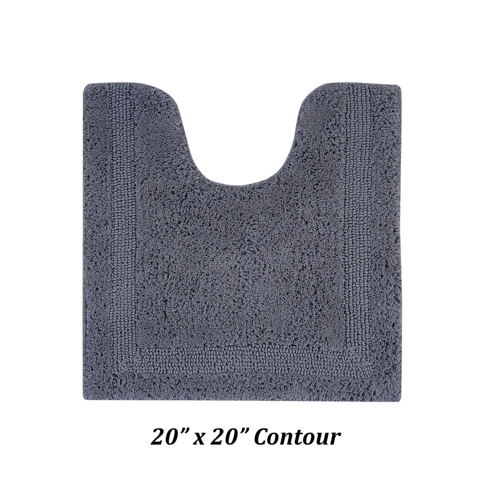 
                      
                        Better Trends Lux Collection 100% Cotton 4 Piece (17" x 24" | 20" x 20" | 21" x 34" | 24" x 40") Bath Rug Set in Gray
                      
                    