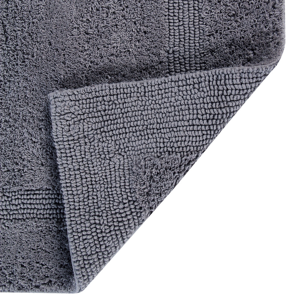 
                      
                        Better Trends Lux Collection 100% Cotton 4 Piece (17" x 24" | 20" x 20" | 21" x 34" | 24" x 40") Bath Rug Set in Gray
                      
                    