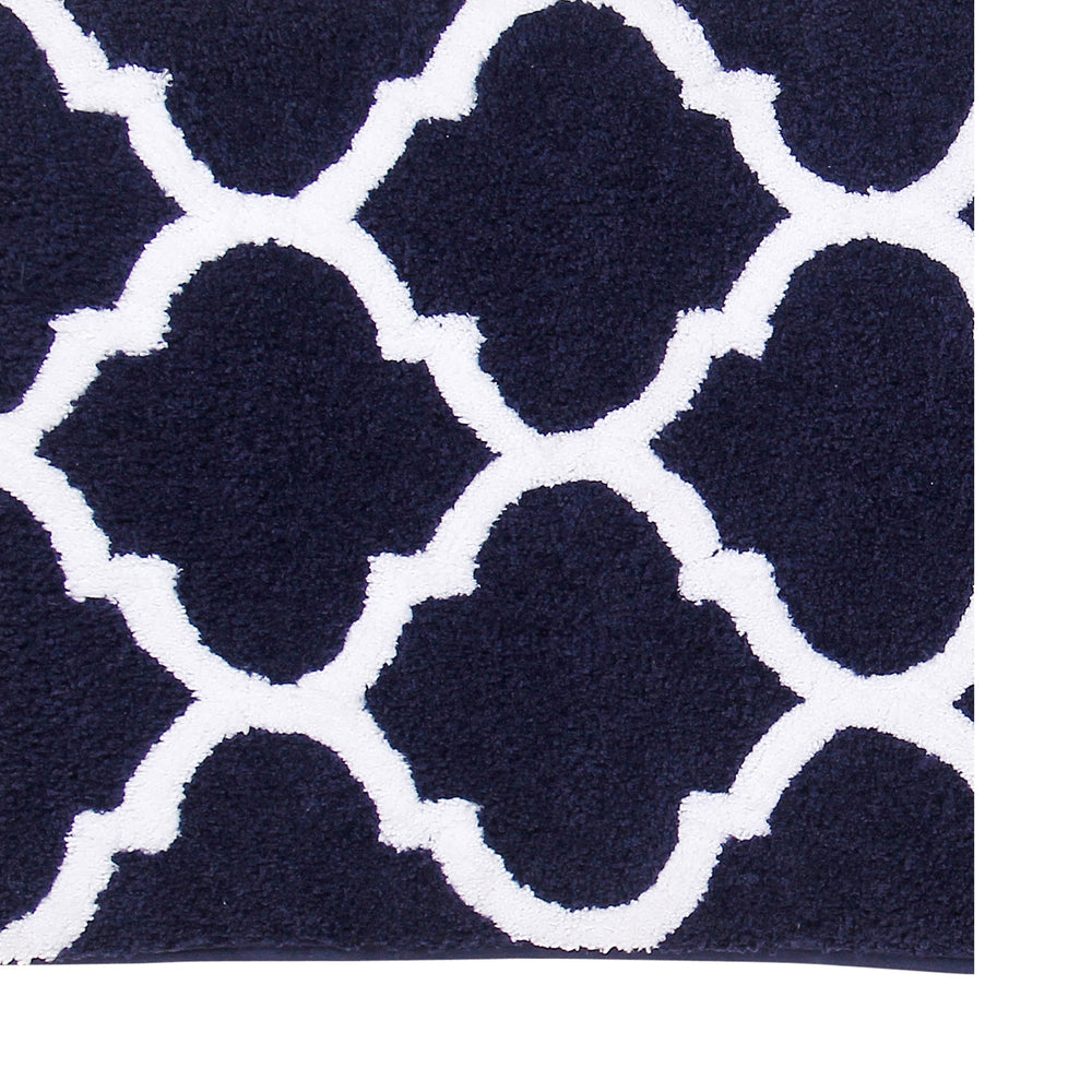 
                      
                        Marrakesh Bath Rug - 100% Polyester, Reversible Tufted Bath Mat with Marrakesh & Stripe Pattern
                      
                    