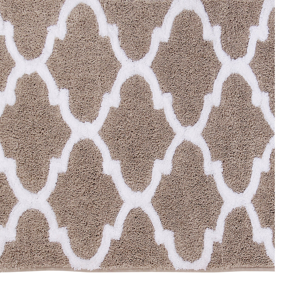 
                      
                        Marrakesh Bath Rug - 100% Polyester, Reversible Tufted Bath Mat with Marrakesh & Stripe Pattern
                      
                    