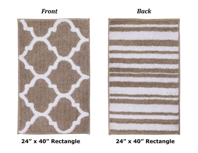 
                      
                        Marrakesh Bath Rug - 100% Polyester, Reversible Tufted Bath Mat with Marrakesh & Stripe Pattern
                      
                    