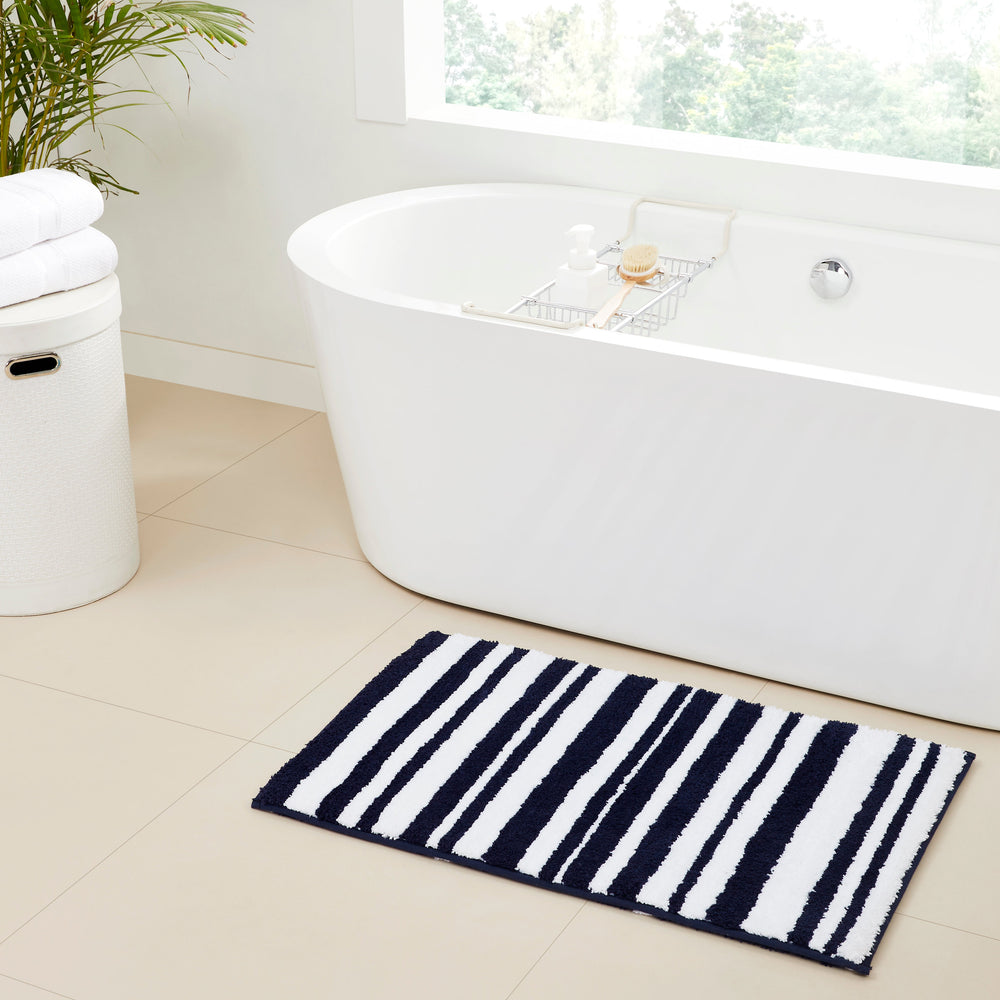
                      
                        Marrakesh Bath Rug - 100% Polyester, Reversible Tufted Bath Mat with Marrakesh & Stripe Pattern
                      
                    