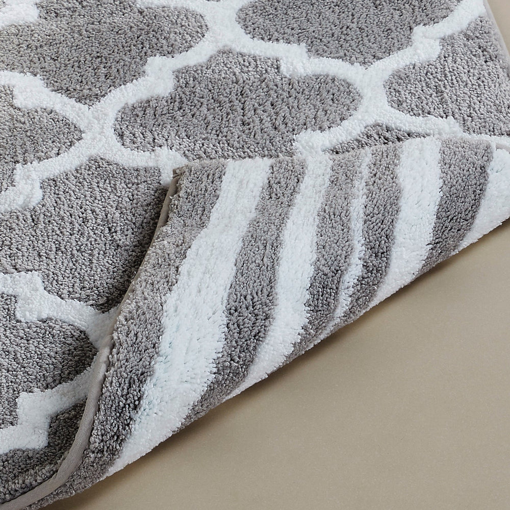 
                      
                        Marrakesh Bath Rug - 100% Polyester, Reversible Tufted Bath Mat with Marrakesh & Stripe Pattern
                      
                    