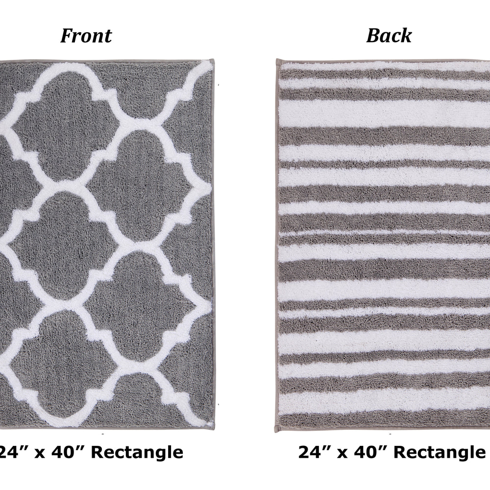 
                      
                        Marrakesh Bath Rug - 100% Polyester, Reversible Tufted Bath Mat with Marrakesh & Stripe Pattern
                      
                    