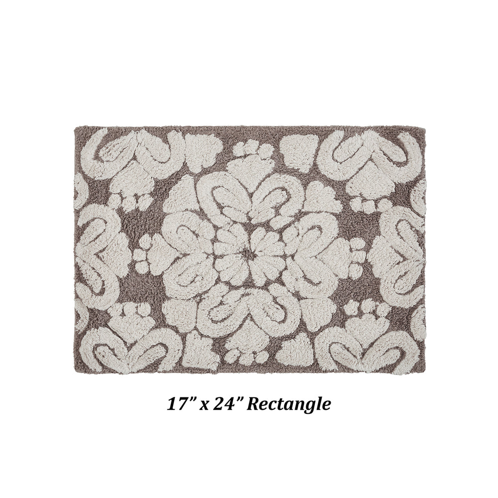 
                      
                        Medallion 100% Cotton Two Color Tufted Design Non-Slip Bath Rug
                      
                    