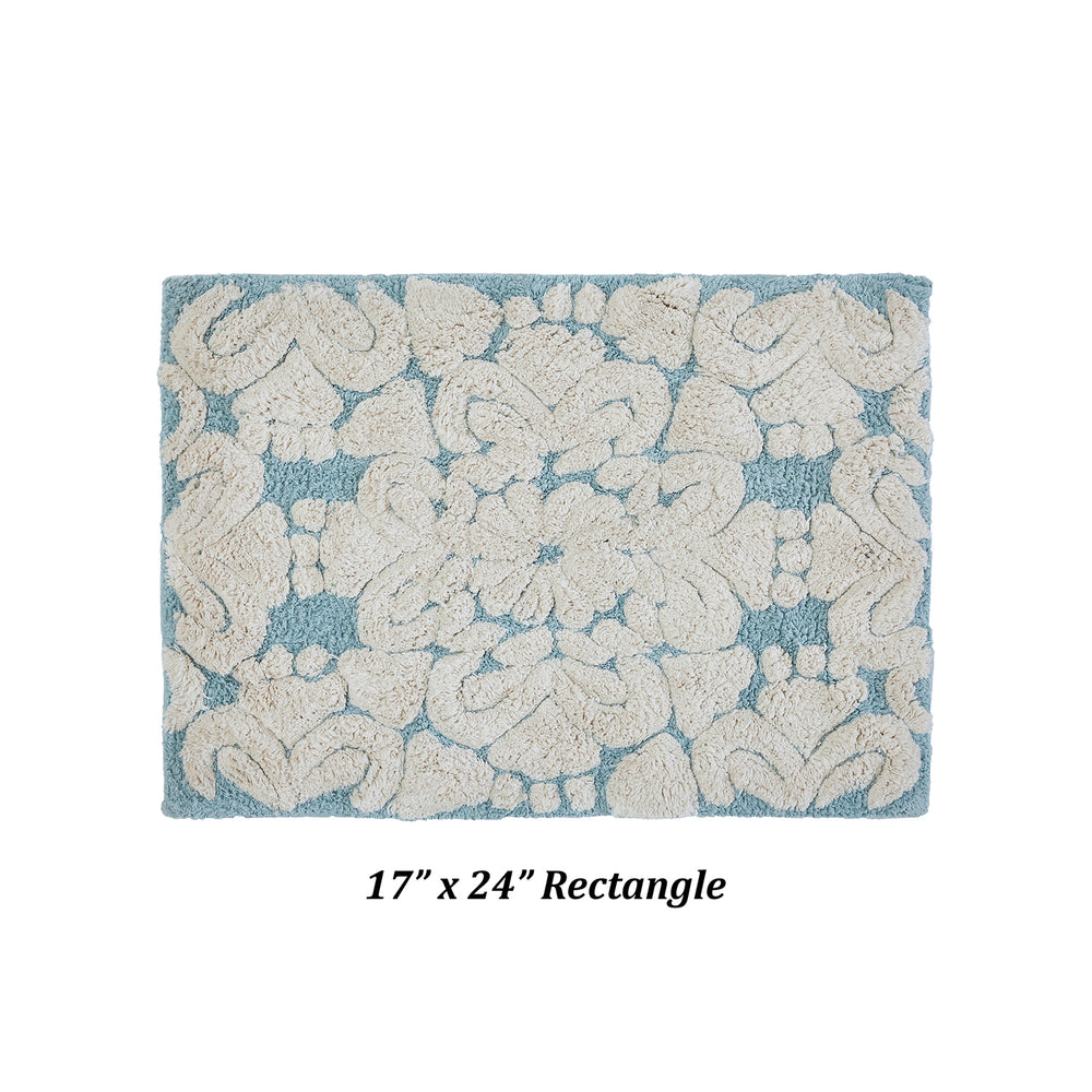 
                      
                        Medallion 100% Cotton Two Color Tufted Design Non-Slip Bath Rug
                      
                    