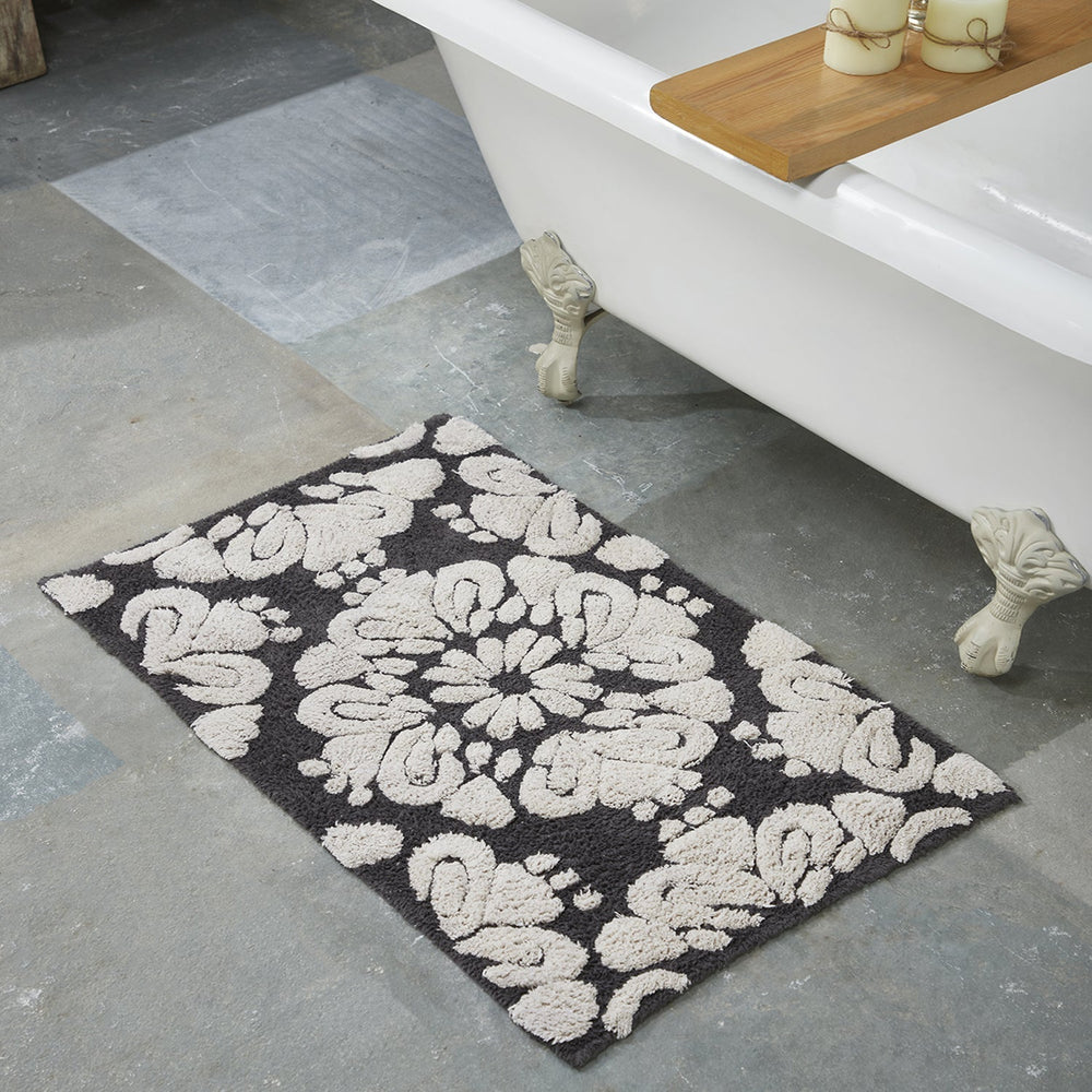 
                      
                        Medallion 100% Cotton Two Color Tufted Design Non-Slip Bath Rug
                      
                    