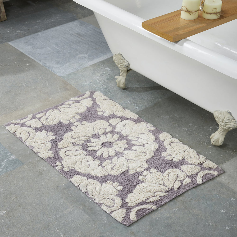 
                      
                        Medallion 100% Cotton Two Color Tufted Design Non-Slip Bath Rug
                      
                    