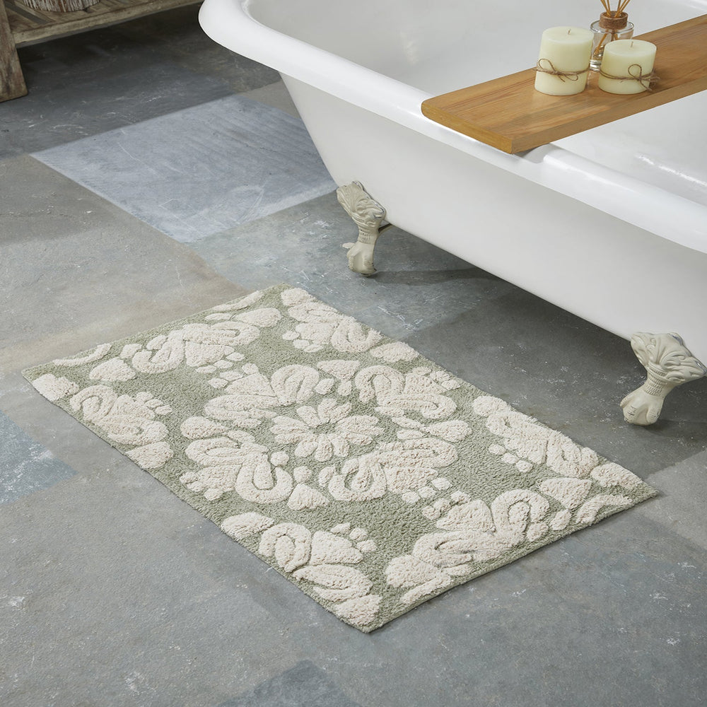 
                      
                        Medallion 100% Cotton Two Color Tufted Design Non-Slip Bath Rug
                      
                    