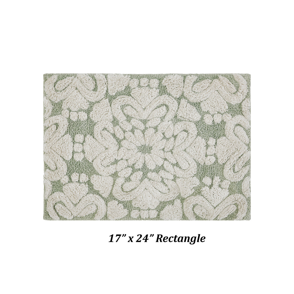 
                      
                        Medallion 100% Cotton Two Color Tufted Design Non-Slip Bath Rug
                      
                    
