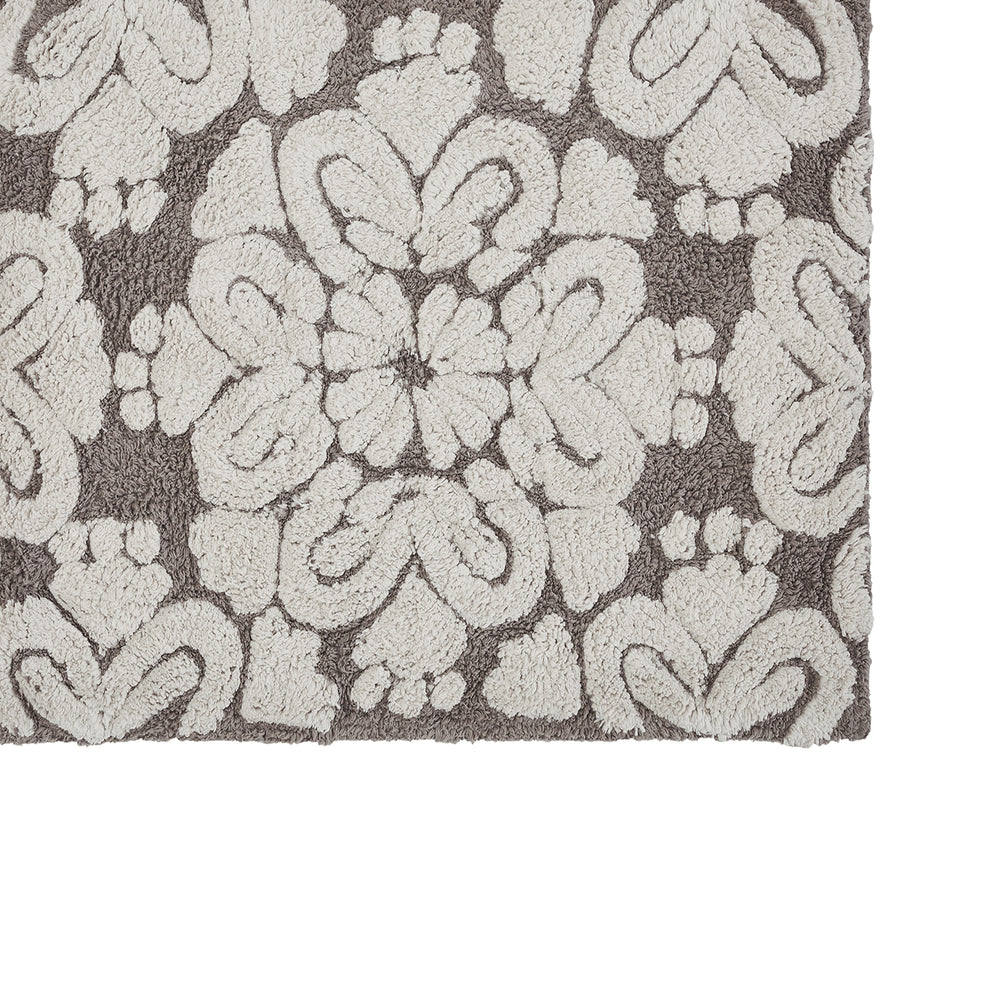 
                      
                        Medallion 100% Cotton Two Color Tufted Design Non-Slip Bath Rug
                      
                    