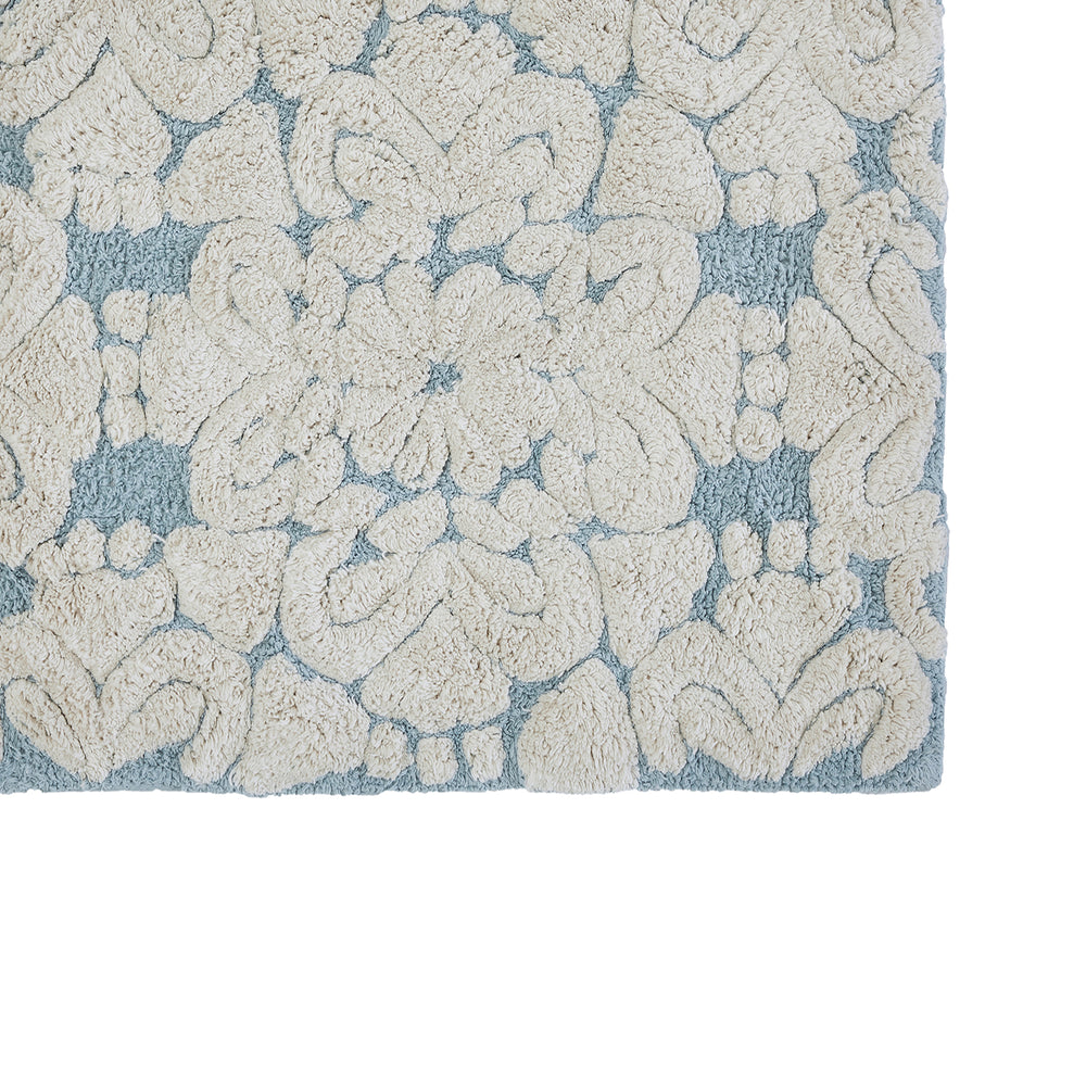 
                      
                        Medallion 100% Cotton Two Color Tufted Design Non-Slip Bath Rug
                      
                    