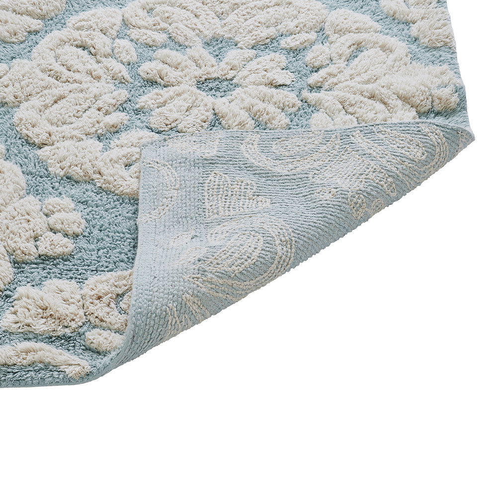 
                      
                        Medallion 100% Cotton Two Color Tufted Design Non-Slip Bath Rug
                      
                    