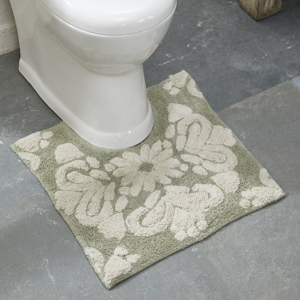 
                      
                        Medallion 100% Cotton Two Color Tufted Design Non-Slip Bath Rug
                      
                    