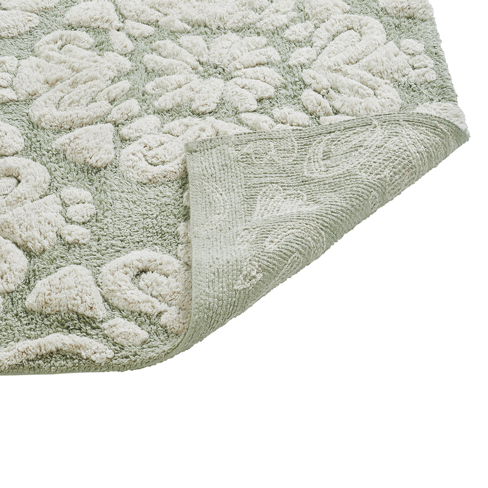 
                      
                        Medallion 100% Cotton Two Color Tufted Design Non-Slip Bath Rug
                      
                    
